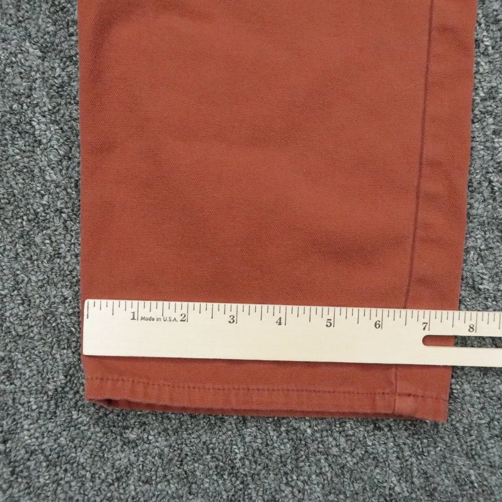 Peter Millar Pants Mens 34x34 Red Rust Stretch Canvas 5 Pocket Trouser Golf